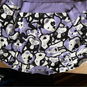 Blackmilk Purple and Black Dog Print Sweater